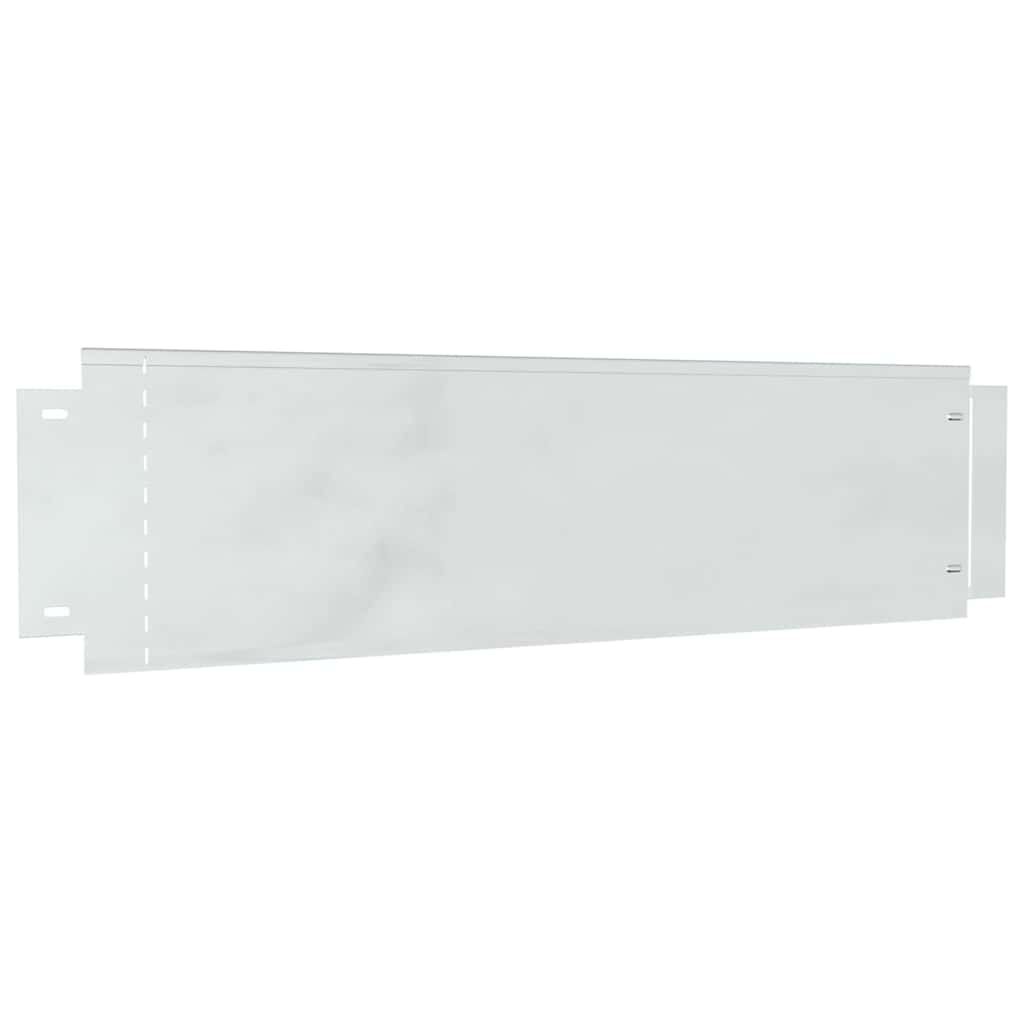 Rasenkanten 20 Pcs Silber 100 X 25 X 0,07 Cm Verzinkter Stahl