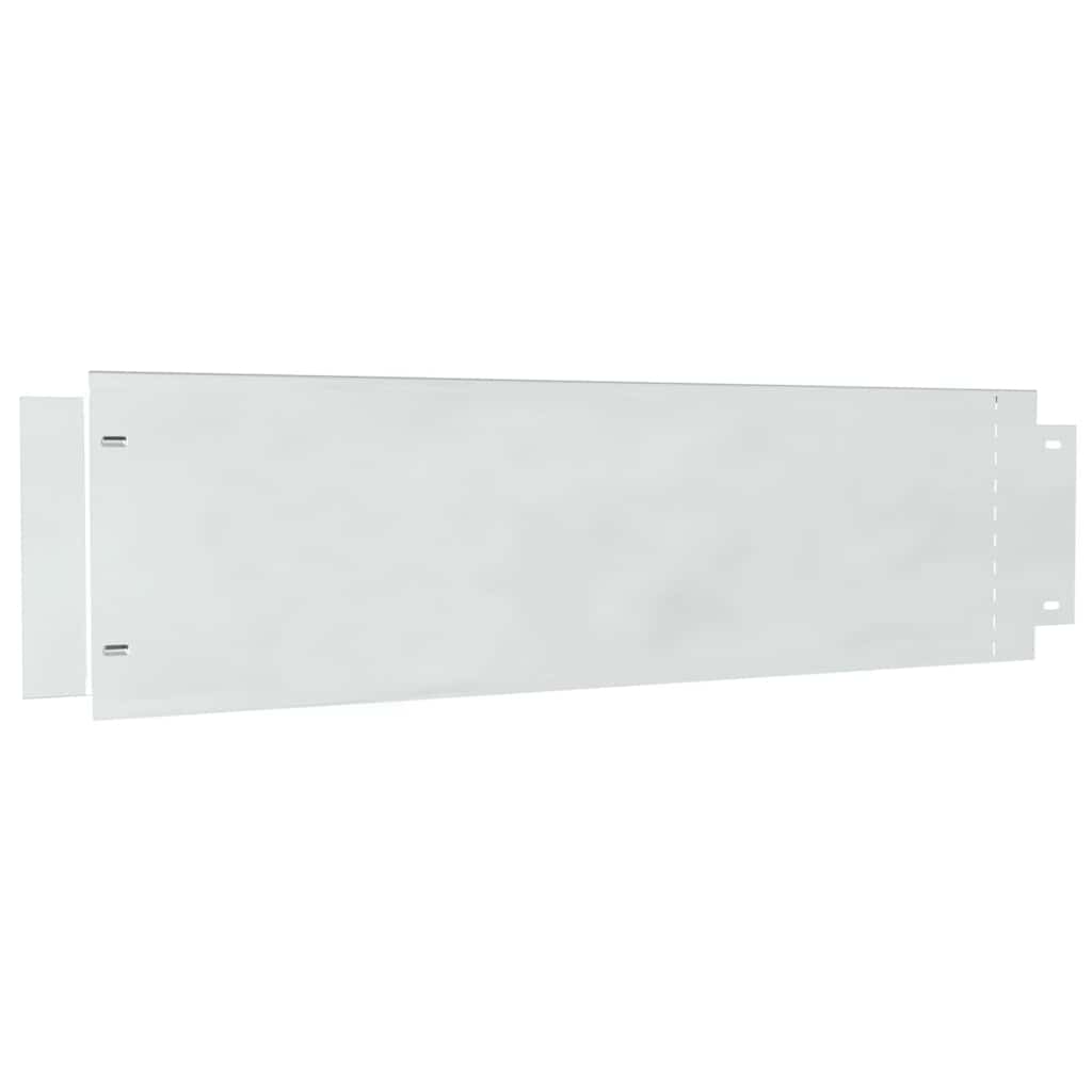 Rasenkanten 20 Pcs Silber 100 X 25 X 0,07 Cm Verzinkter Stahl