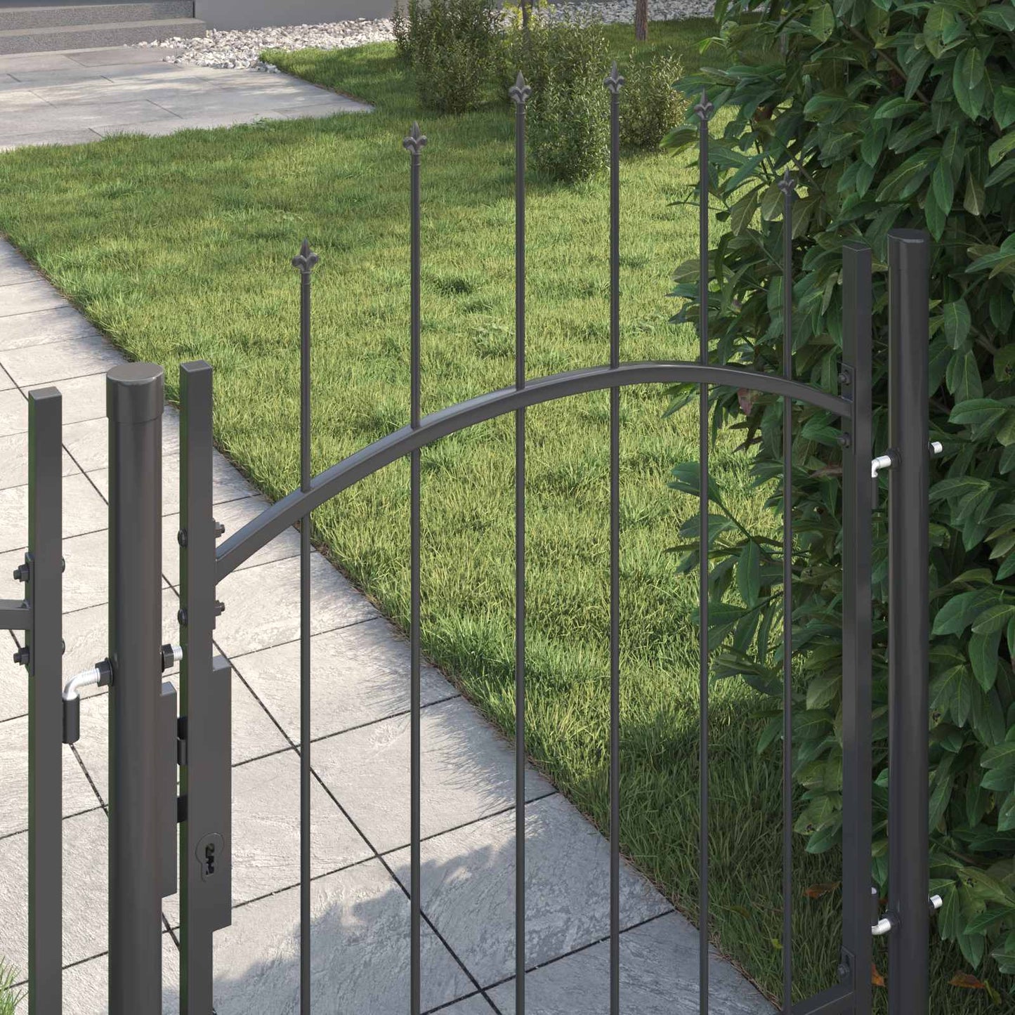 Gartentor Mit Schloss Woerden 100 X 100 Cm Stahl
