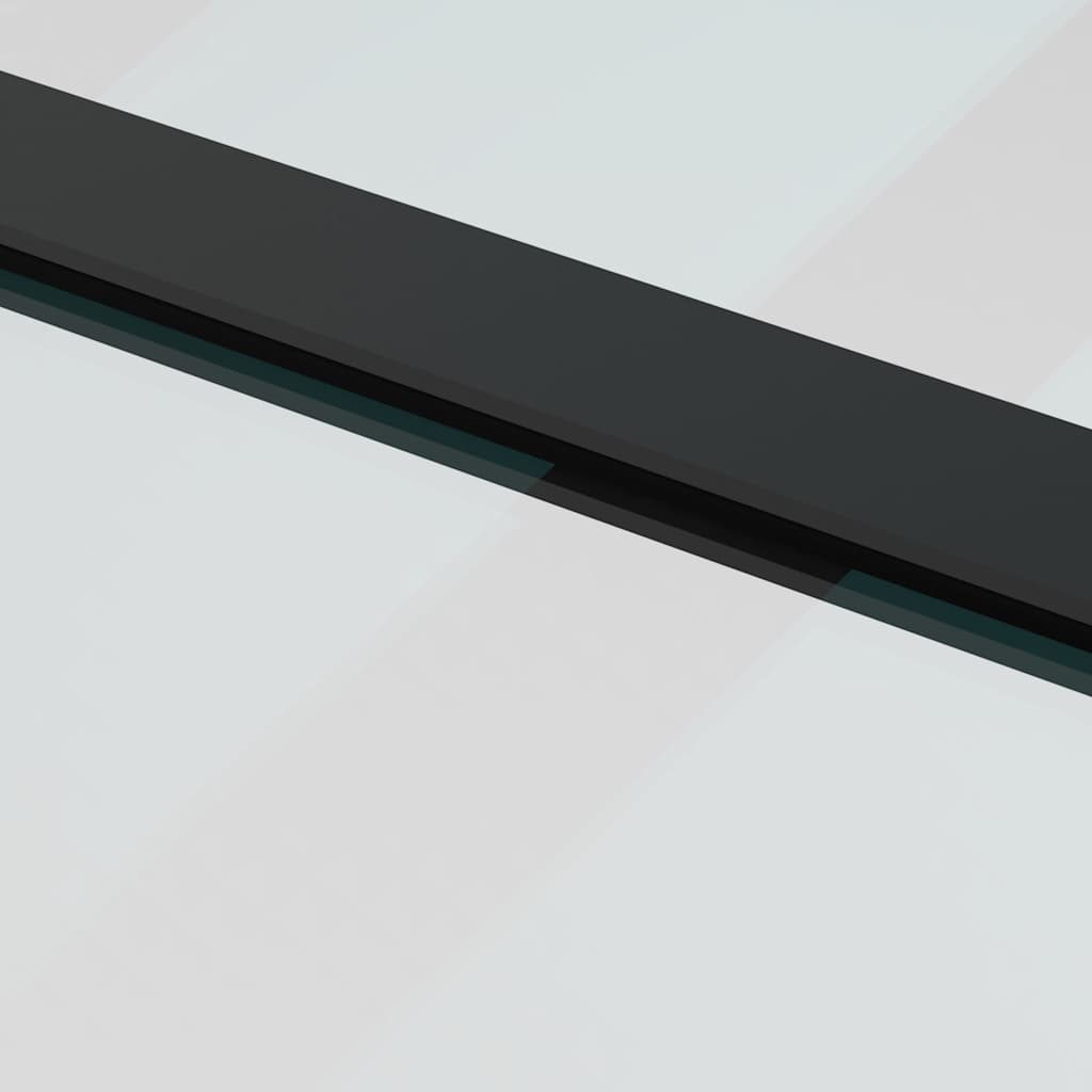 Schiebetür Mit Beschlag Schwarz 90X205 Cm Esg-Glas