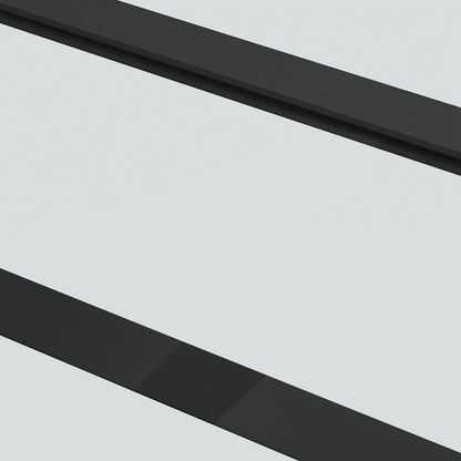 Schiebetür Mit Beschlag Schwarz 76X205 Cm Esg-Glas