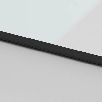 Schiebetür Mit Beschlag Schwarz 90X205 Cm Hartglas