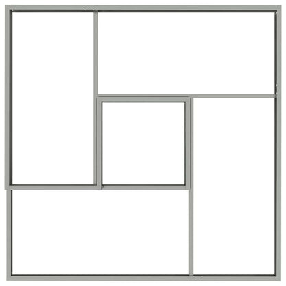 Garten-Pflanzgefäß Silber 100 X 100 X 50 Cm Er Stahl