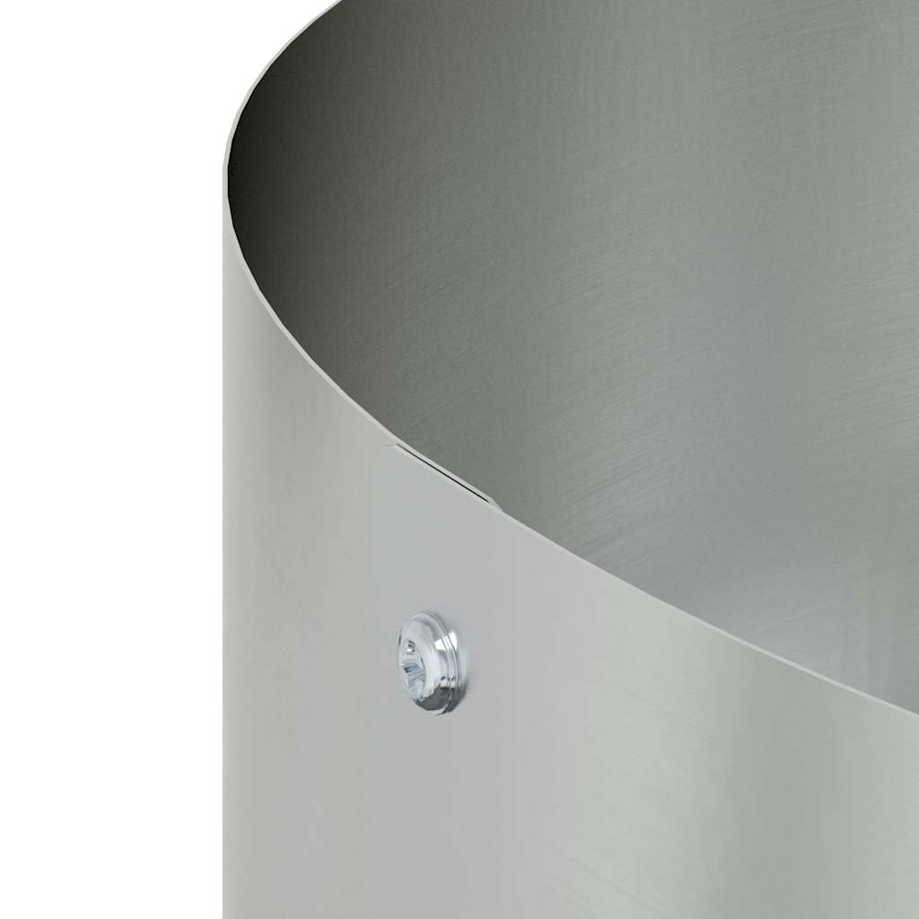 Pflanzenring 5 Pcs Silber 40 X 40 X 20 Cm Verzinkter Stahl