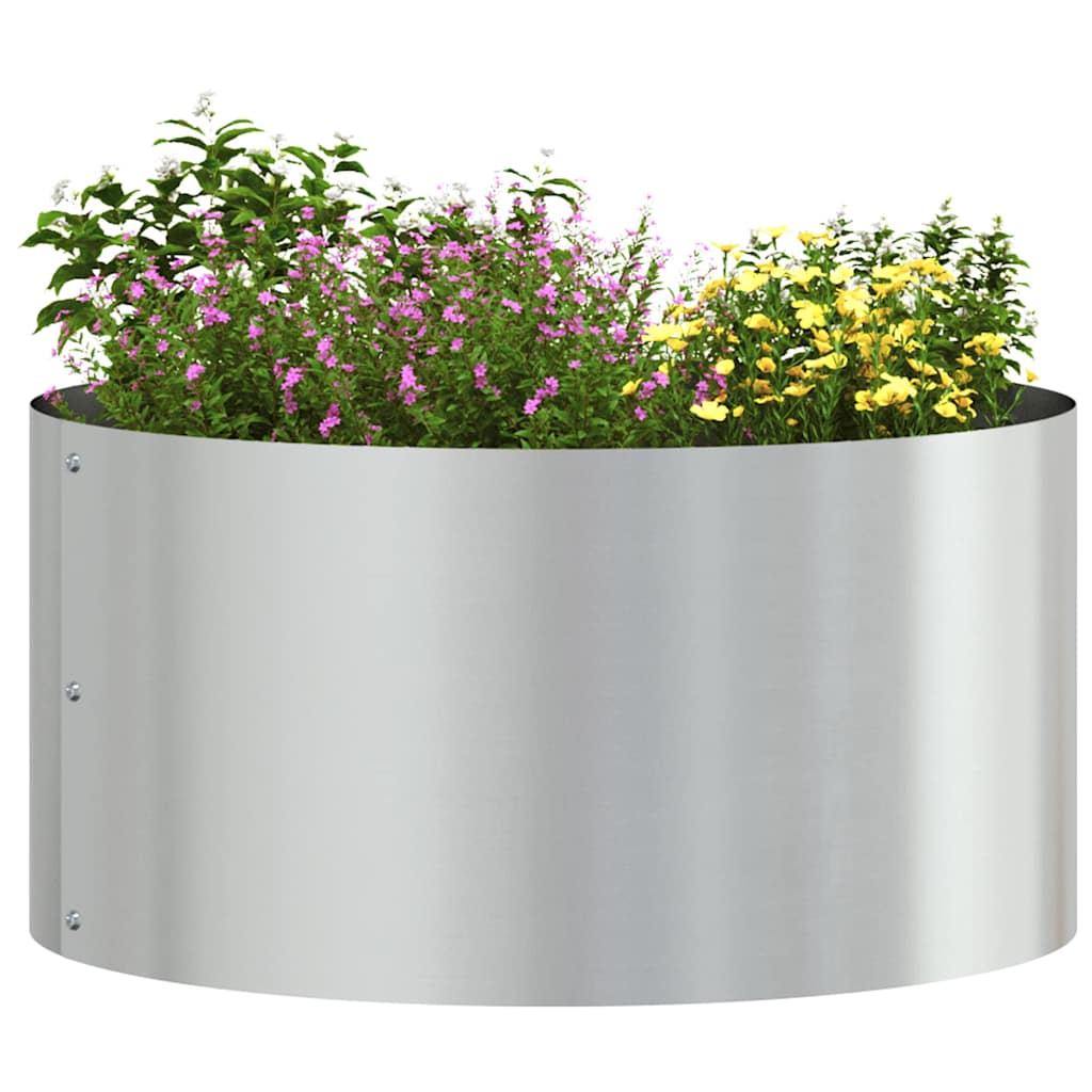 Pflanzenring 5 Pcs Silber 40 X 40 X 20 Cm Verzinkter Stahl