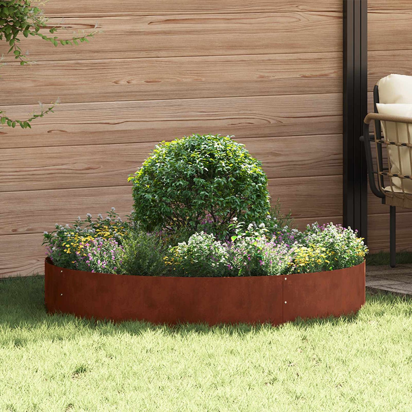 Pflanzenring Silber 120 X 120 X 20 Cm Er Stahl