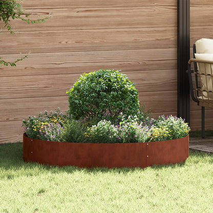 Pflanzenring Silber 120 X 120 X 20 Cm Er Stahl