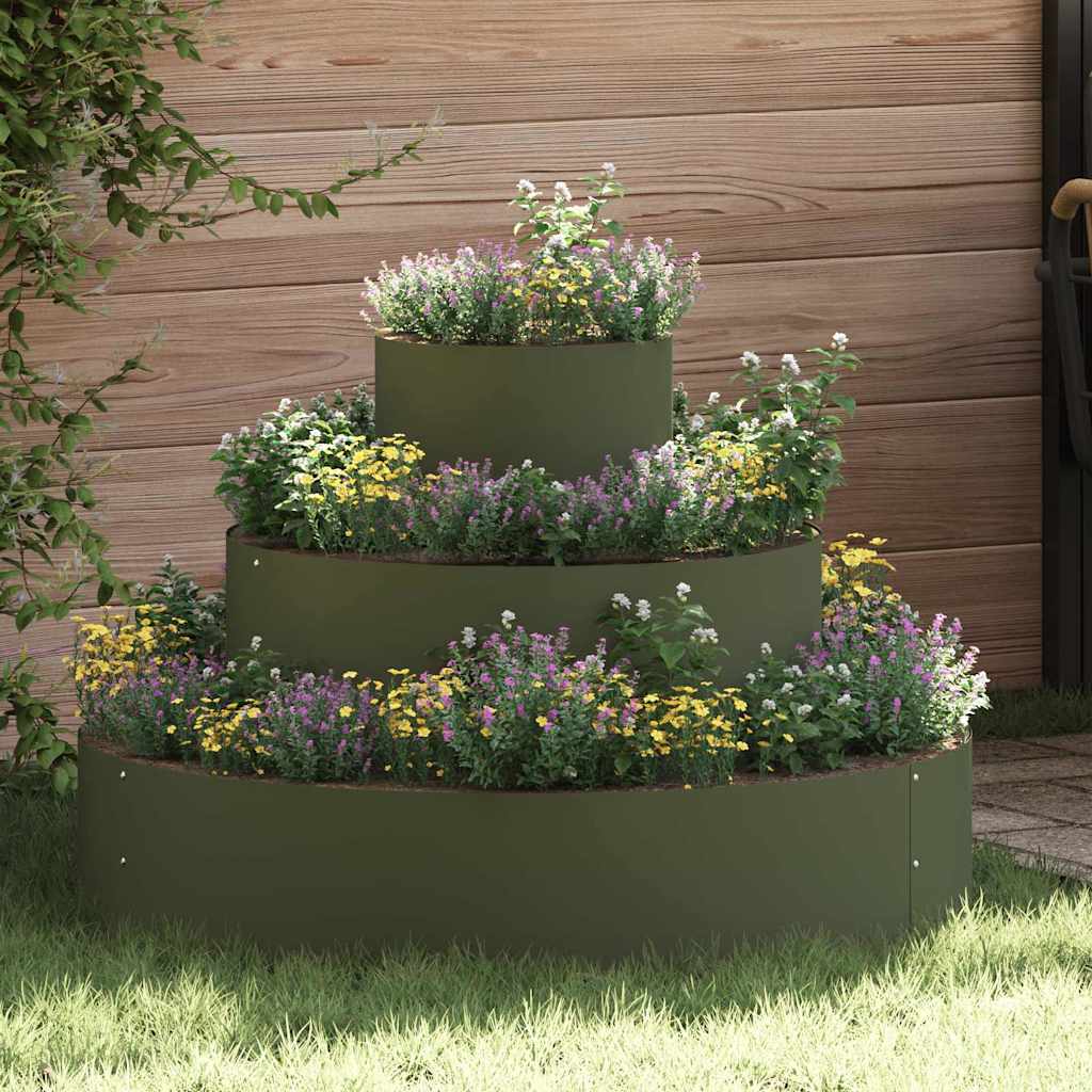 Garten-Pflanzgefäß Rostig 120 X 120 X 20 Cm