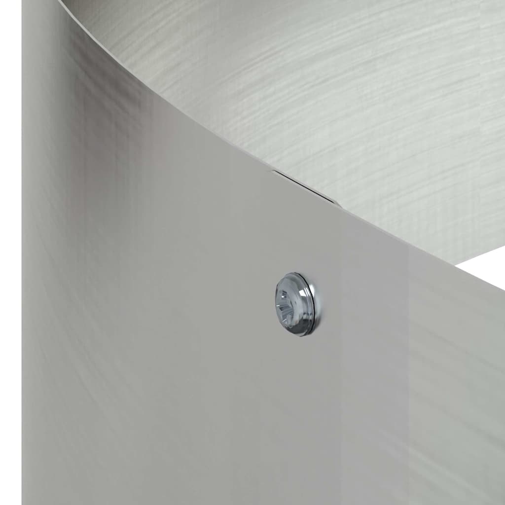 Garten-Pflanzgefäß Silber 90 X 90 X 20 Cm Verzinkter Stahl