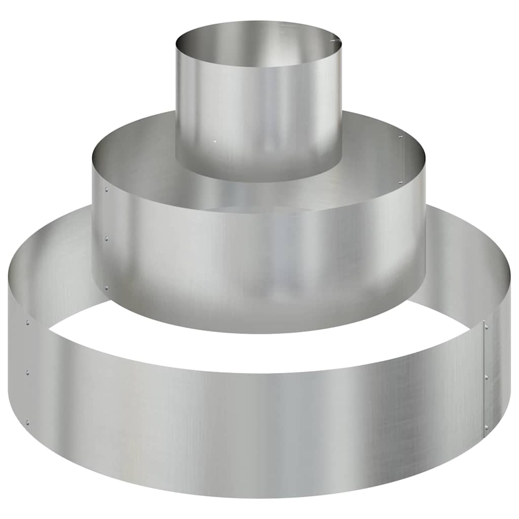 Garten-Pflanzgefäß Silber 90 X 90 X 20 Cm Verzinkter Stahl