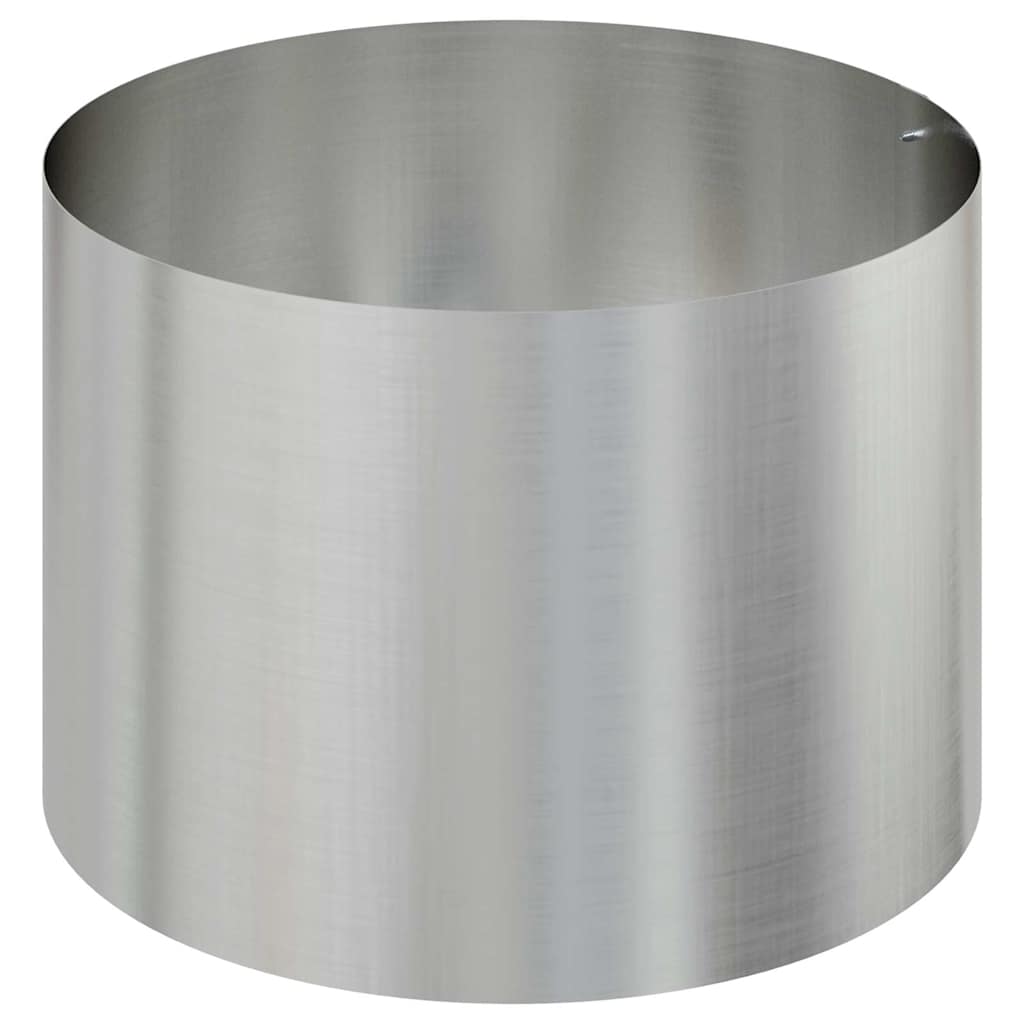 Garten-Pflanzgefäß Silber 90 X 90 X 20 Cm Verzinkter Stahl