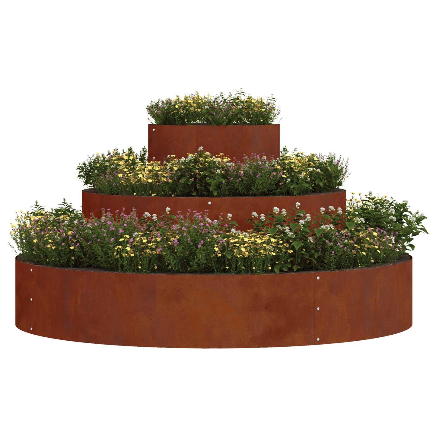 Garten-Pflanzgefäß Rostig 120 X 120 X 20 Cm