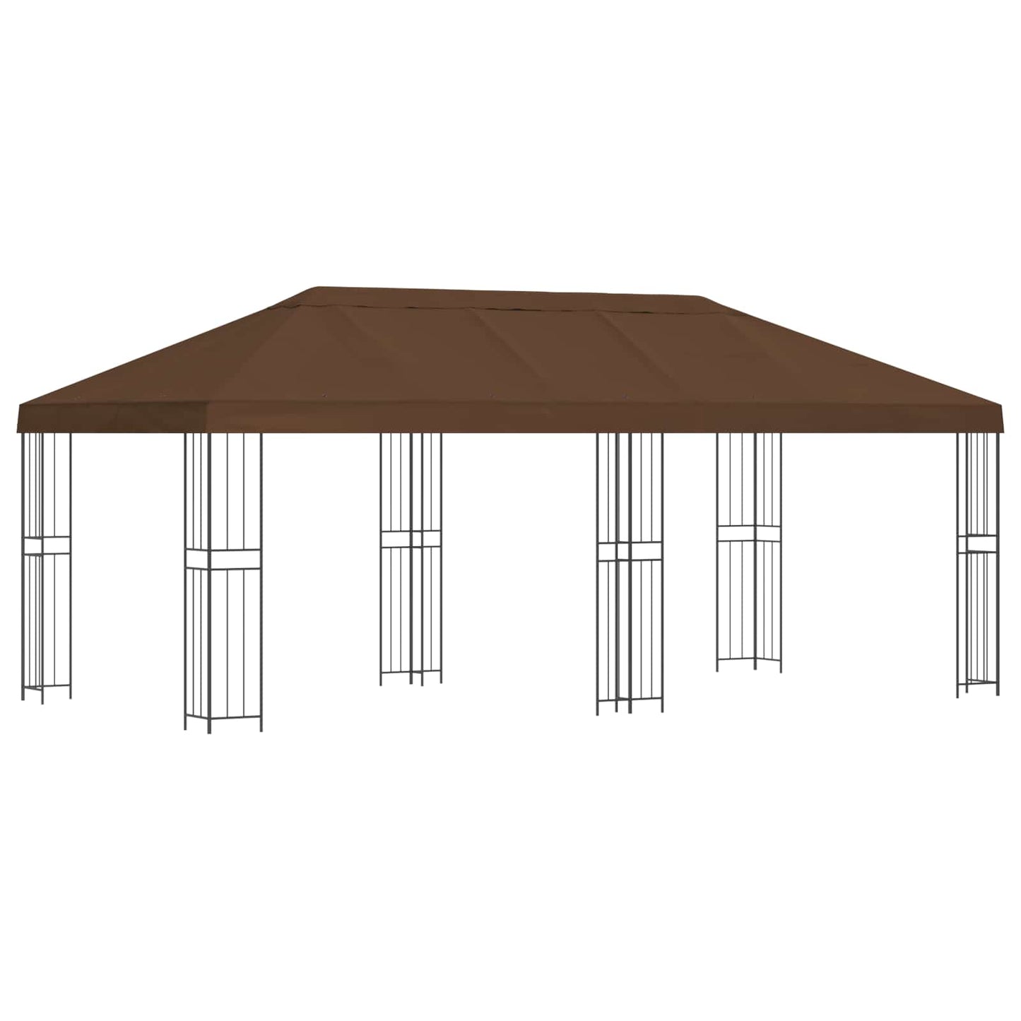Pavillon Mit Seitenwänden 6 X 3 M Polyester Und Stahl 190
