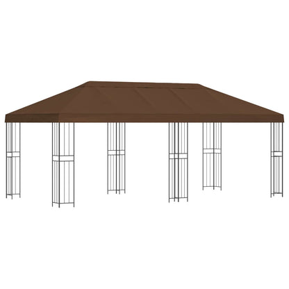 Pavillon Mit Seitenwänden 6 X 3 M Polyester Und Stahl 190