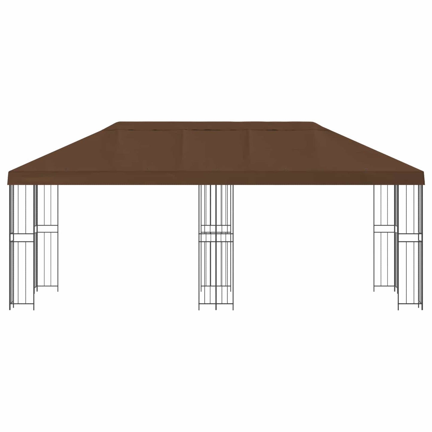 Pavillon Mit Seitenwänden 6 X 3 M Polyester Und Stahl 190