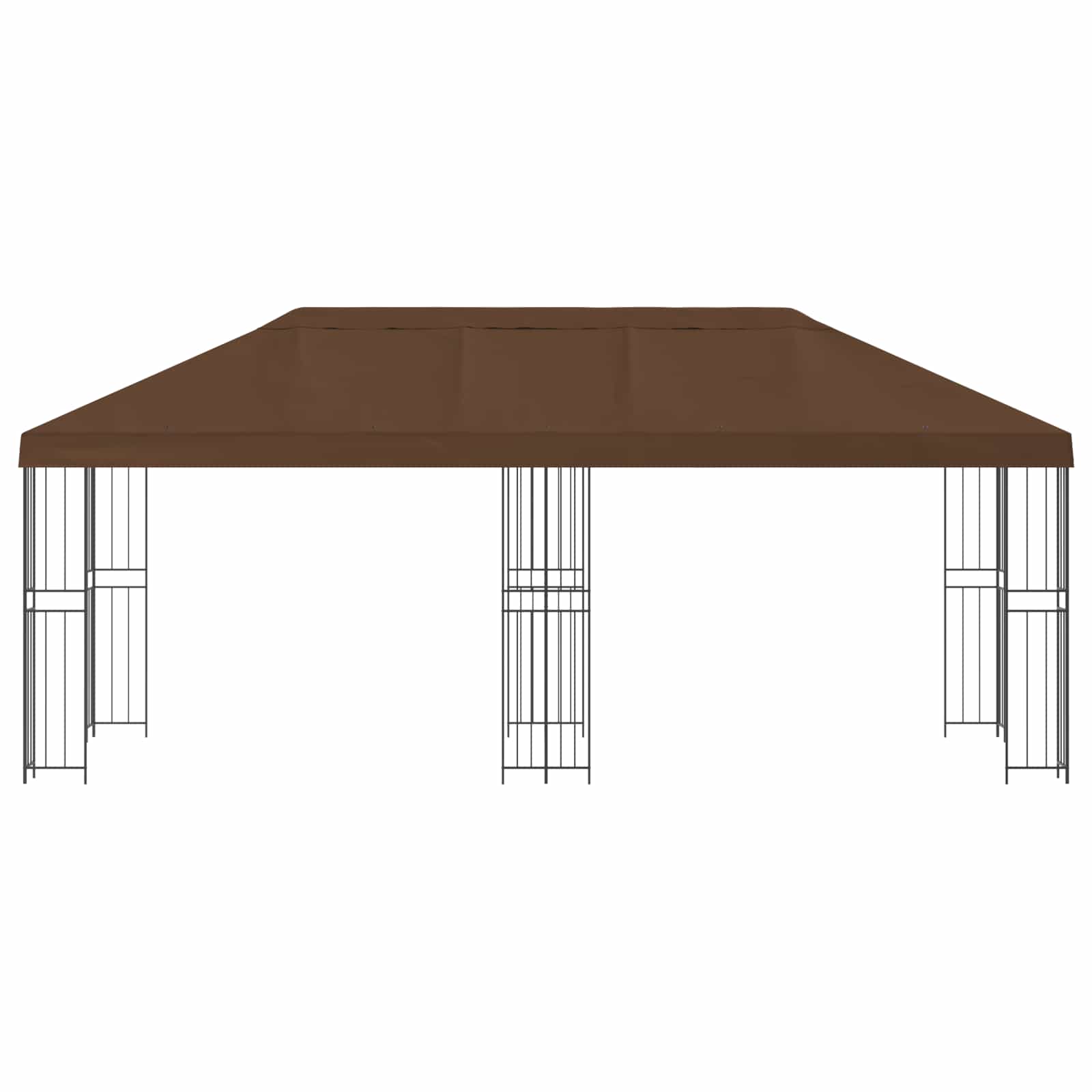 Pavillon Mit Seitenwänden 6 X 3 M Polyester Und Stahl 190