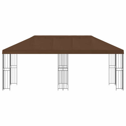 Pavillon Mit Seitenwänden 6 X 3 M Polyester Und Stahl 190