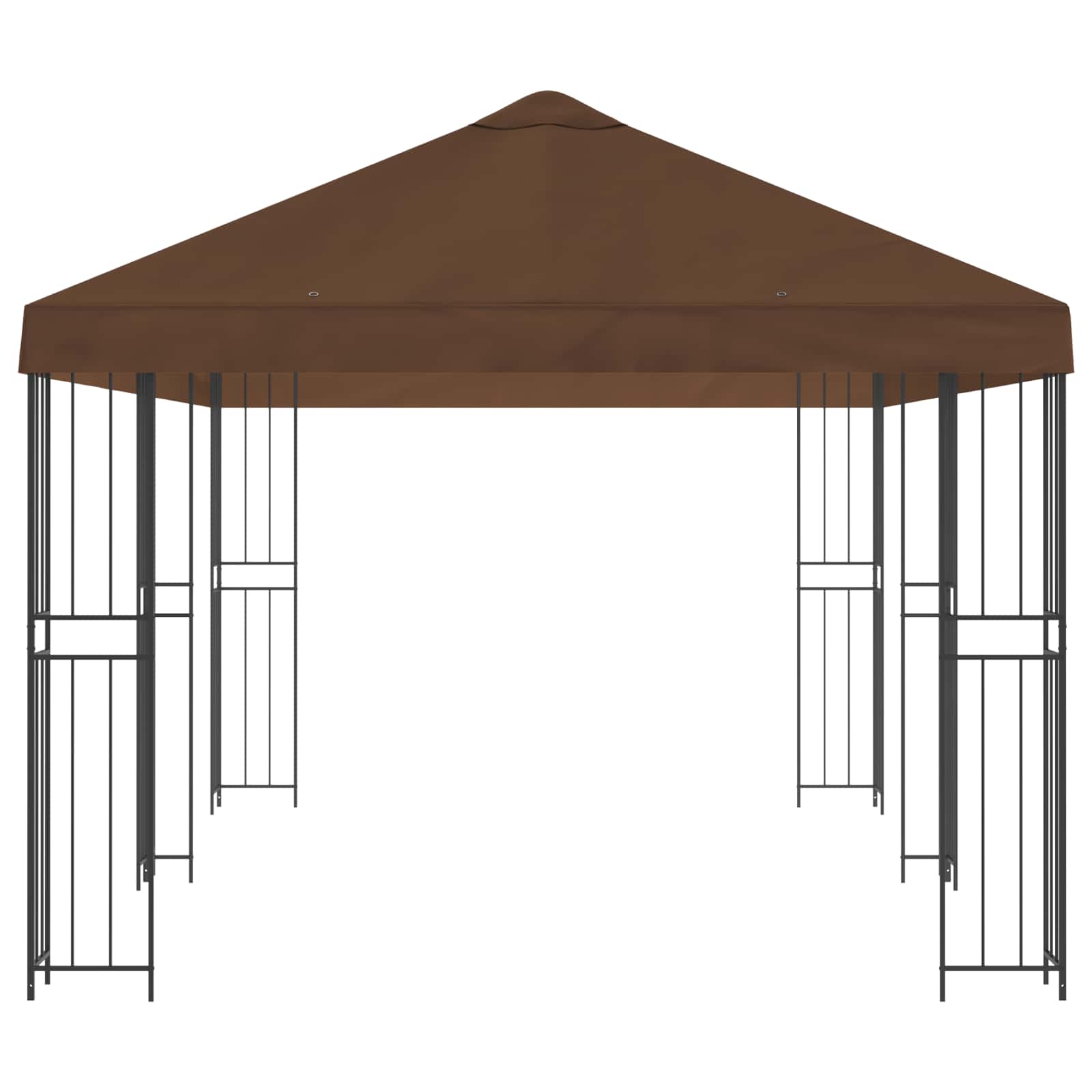 Pavillon Mit Seitenwänden 6 X 3 M Polyester Und Stahl 190
