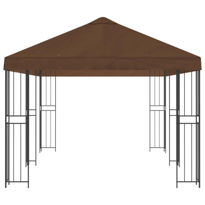 Pavillon Mit Seitenwänden 6 X 3 M Polyester Und Stahl 190