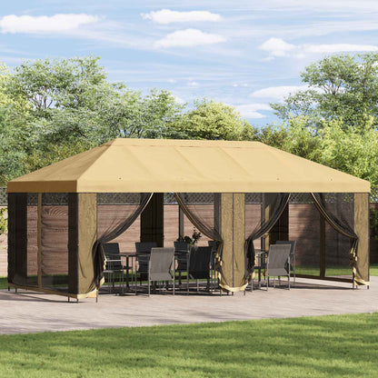 Garten Pavillon 6 X 3 M Polyester Und Stahl 190