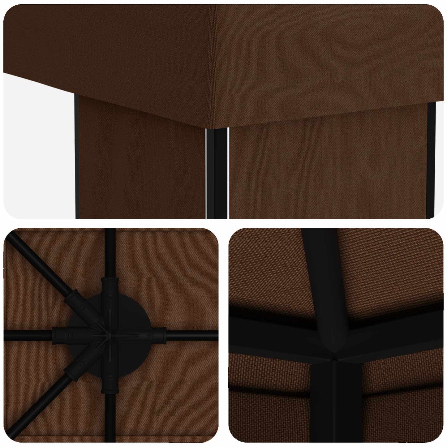 Garten Pavillon 6 X 3 M Polyester Und Stahl 190
