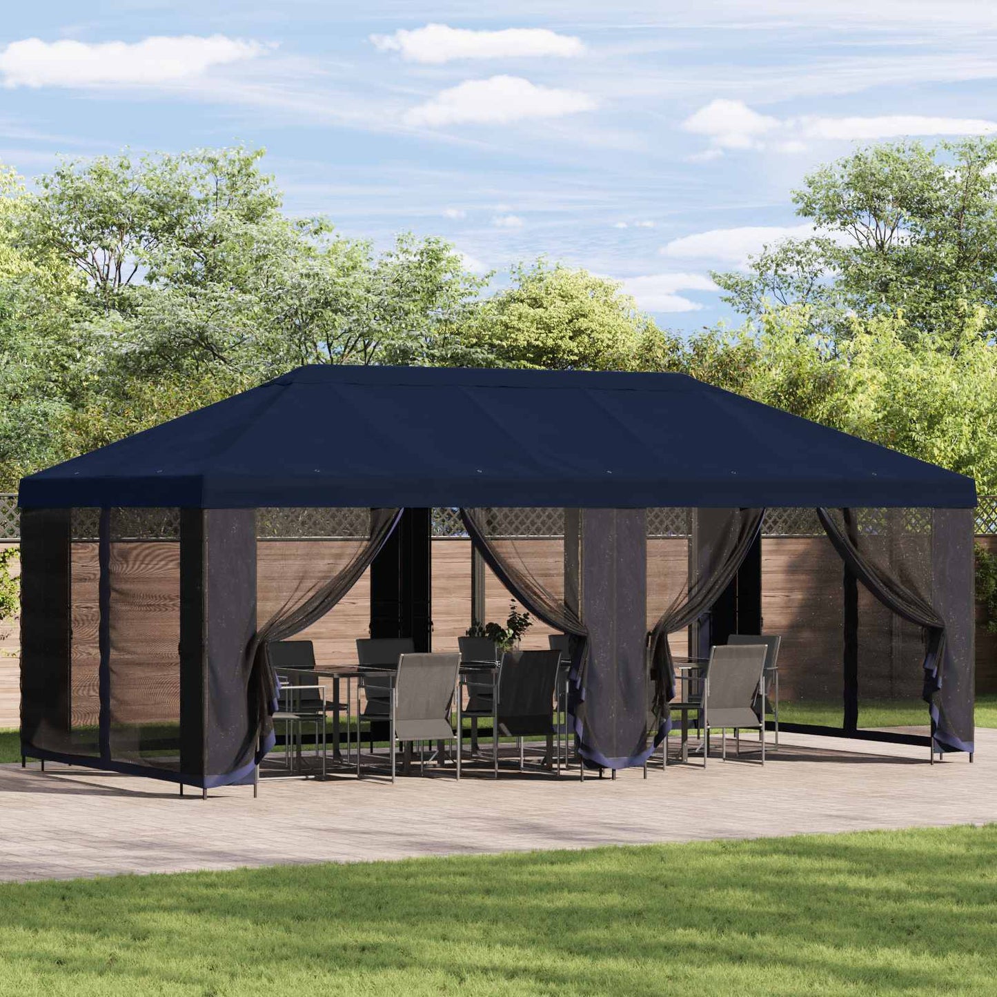 Pavillon Mit Seitenwänden 6 X 3 M
