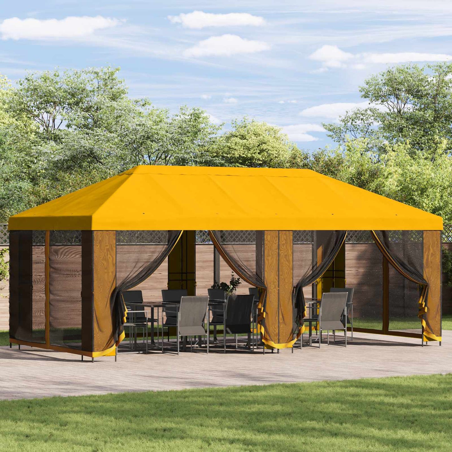 Pavillon Mit Seitenwänden 6 X 3 M