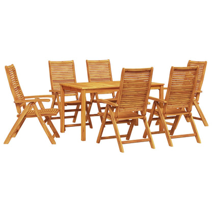Garten Essgruppe 5 Pcs Braun Massivholz Akazie