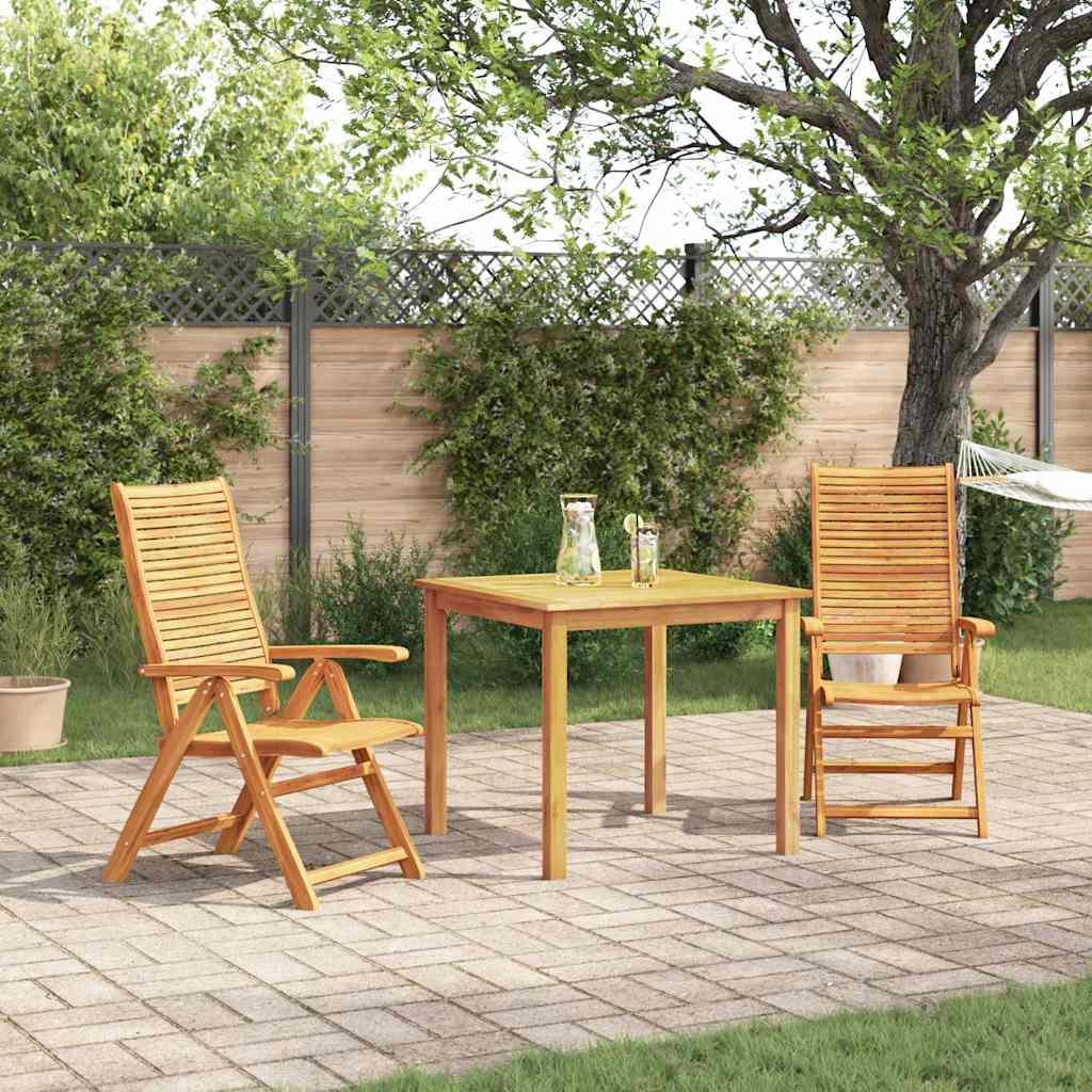 Garten Essgruppe 5 Pcs Braun Massivholz Akazie