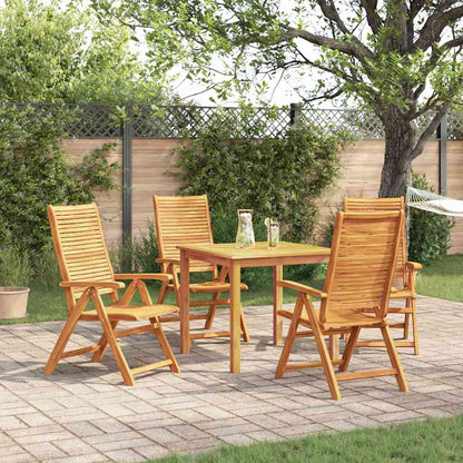 Garten Essgruppe 5 Pcs Braun Massivholz Akazie
