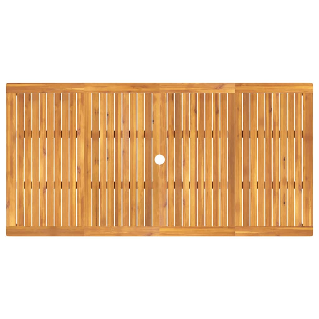Garten Essgruppe 9 Pcs Braun Massivholz Akazie