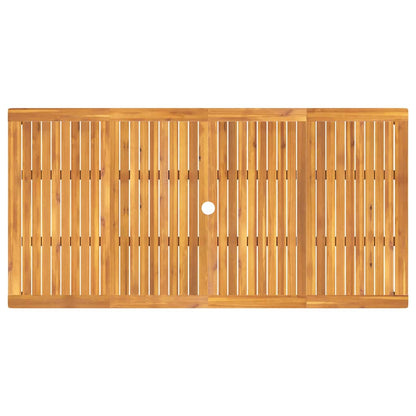 Garten Essgruppe 9 Pcs Braun Massivholz Akazie