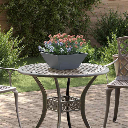 Garten-Pflanzgefäß Silber