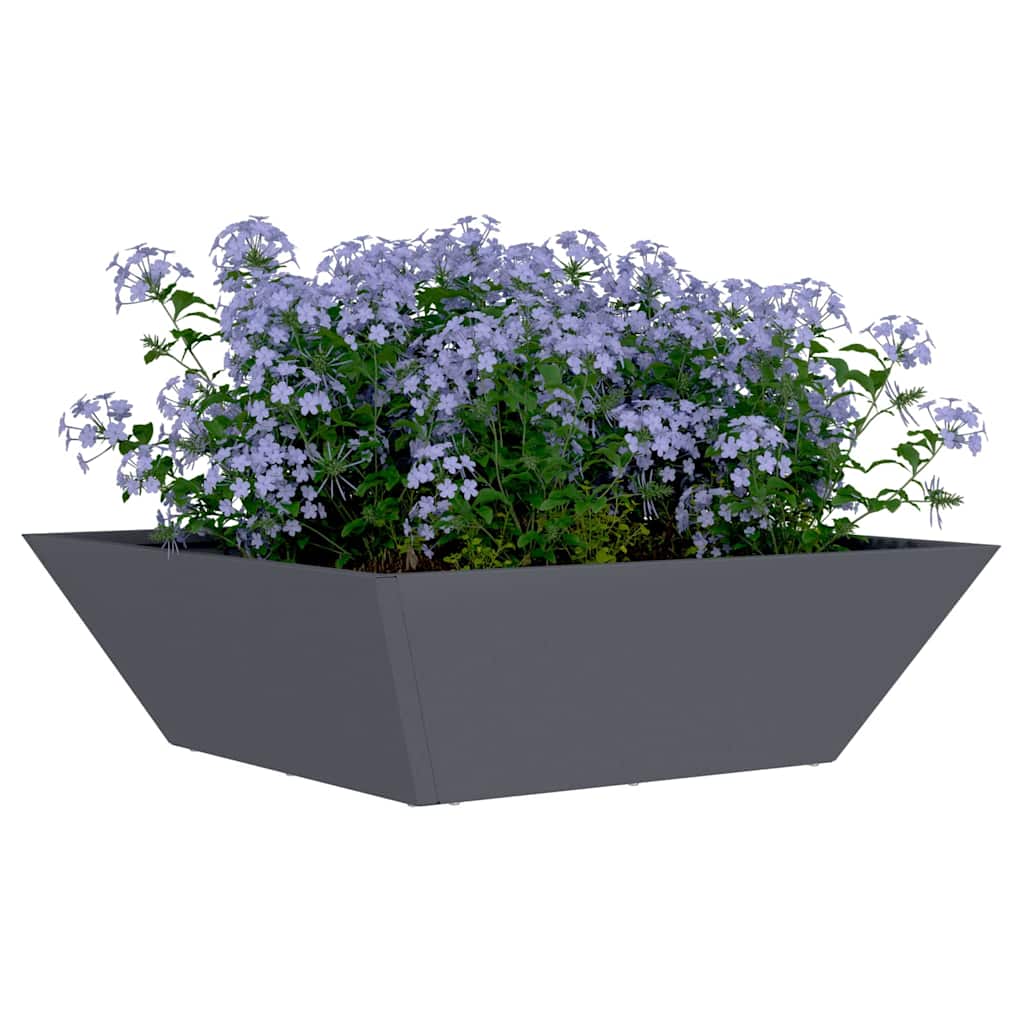 Garten-Pflanzgefäß Anthrazit 50 X 50 X 15 Cm