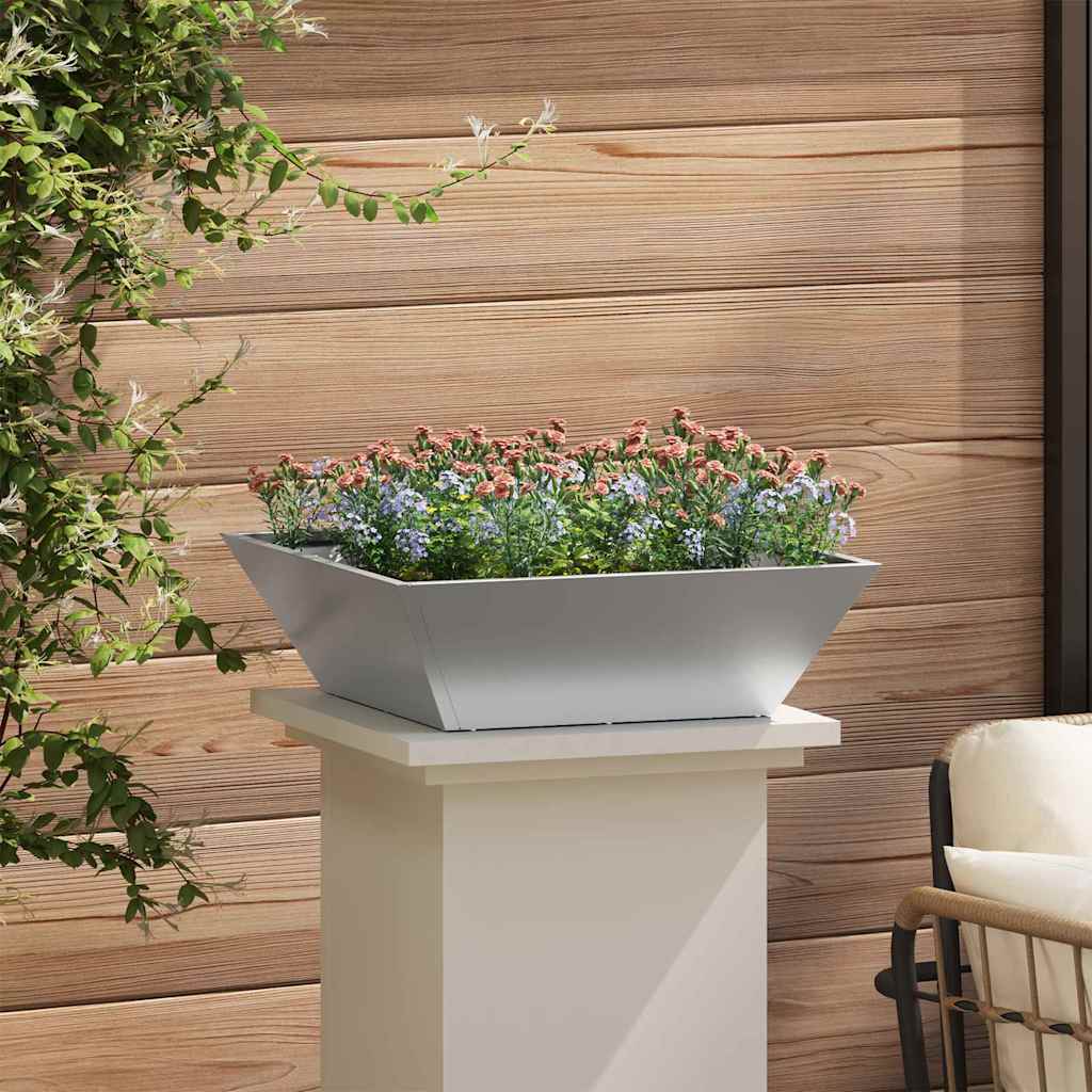 Garten-Pflanzgefäß Silber