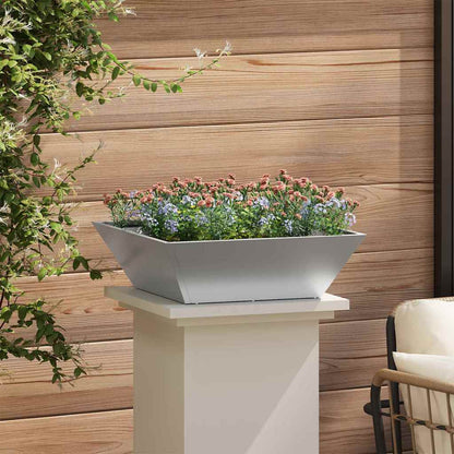 Garten-Pflanzgefäß Silber