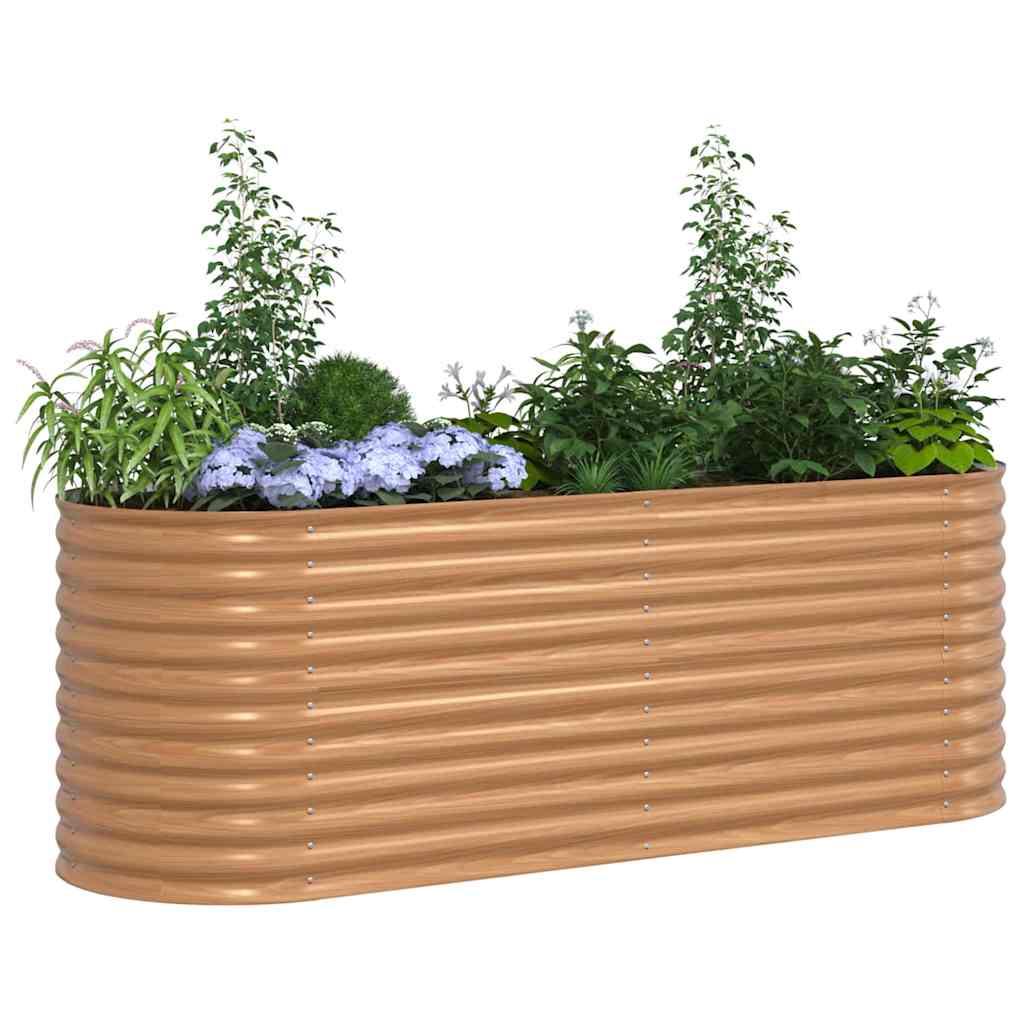Hochbeet Braun Stahl