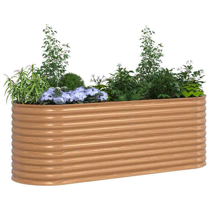 Hochbeet Braun Stahl