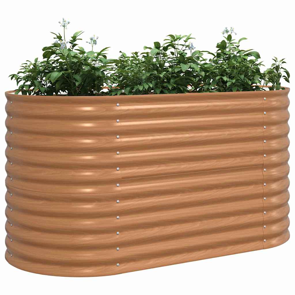 Hochbeet Braun Stahl