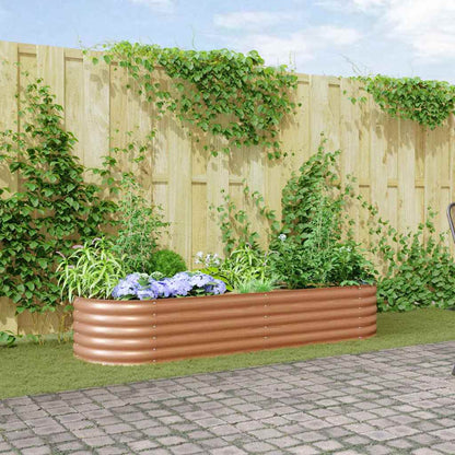 Hochbeet Braun Stahl