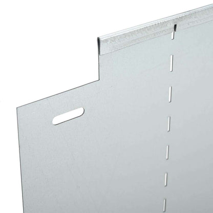 Rasenkanten 5 Pcs Silber 100 X 25 X 0,07 Cm Verzinkter Stahl