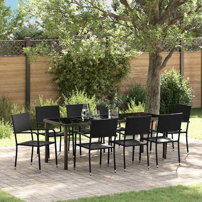 Garten Essgruppe Mit Kissen 9 Pcs Poly-Rattan