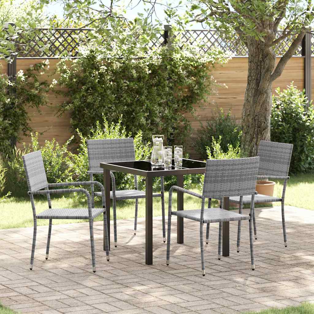 Garten Essgruppe Mit Kissen 9 Pcs Poly-Rattan