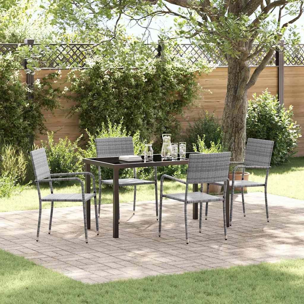 Garten Essgruppe Mit Kissen 9 Pcs Poly-Rattan