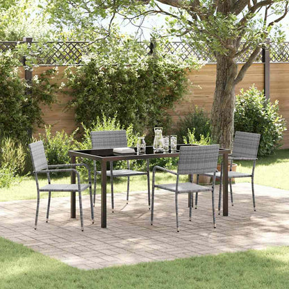 Garten Essgruppe Mit Kissen 9 Pcs Poly-Rattan