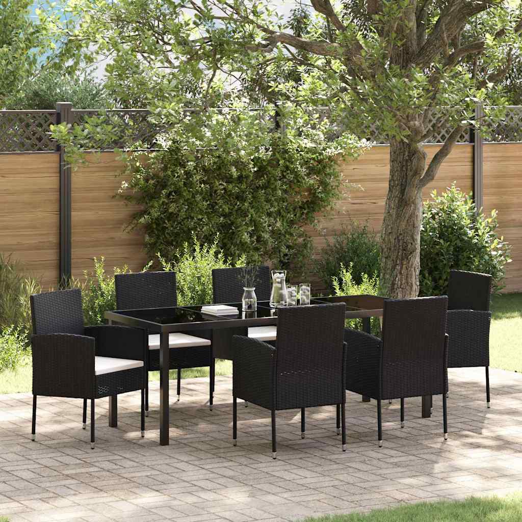 Garten Essgruppe Mit Kissen 7 Pcs Poly-Rattan