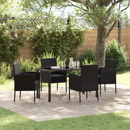 Garten Essgruppe Mit Kissen 7 Pcs Poly-Rattan