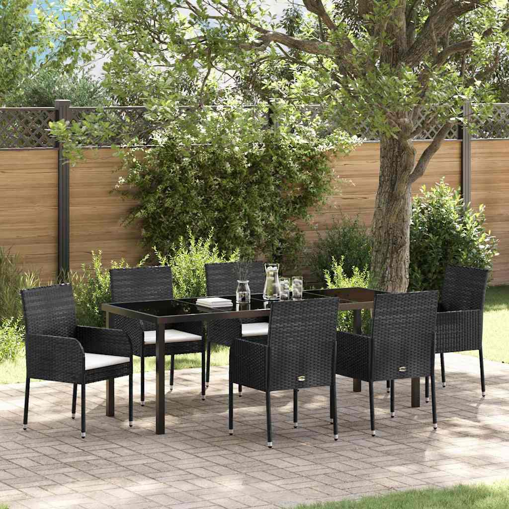 Garten Essgruppe Mit Kissen 7 Pcs Poly-Rattan