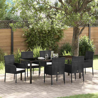 Garten Essgruppe Mit Kissen 7 Pcs Poly-Rattan
