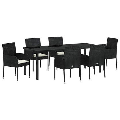 Garten Essgruppe Mit Kissen 7 Pcs Poly-Rattan